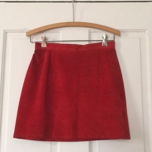 Vintage Suede Miniskirt